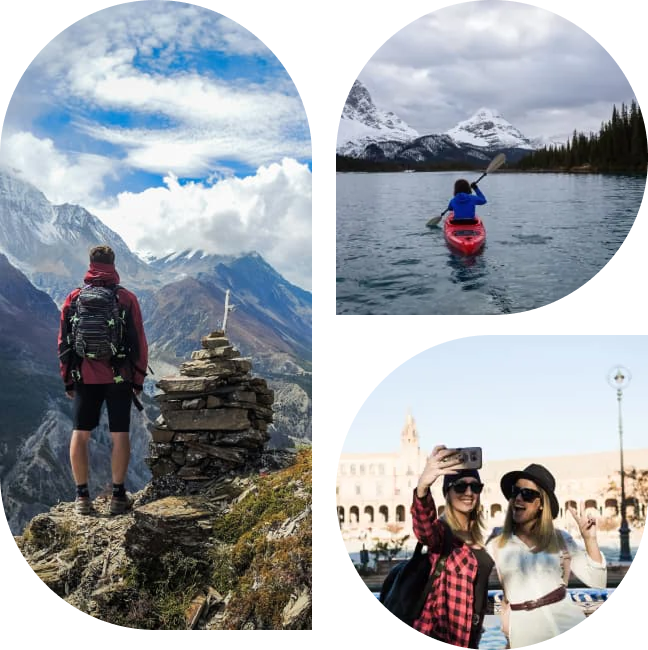 about travel fitoor team with customers enjoying travel experience